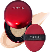 TIRTIR Mask Fit Red Cushion Foundation | Japan's No.1 Choice for Glass skin, Long-Lasting, Lightweight, Buildable Coverage, Semi-Matte (17C Porcelain, 0.63 Fl Oz (Pack of 1))